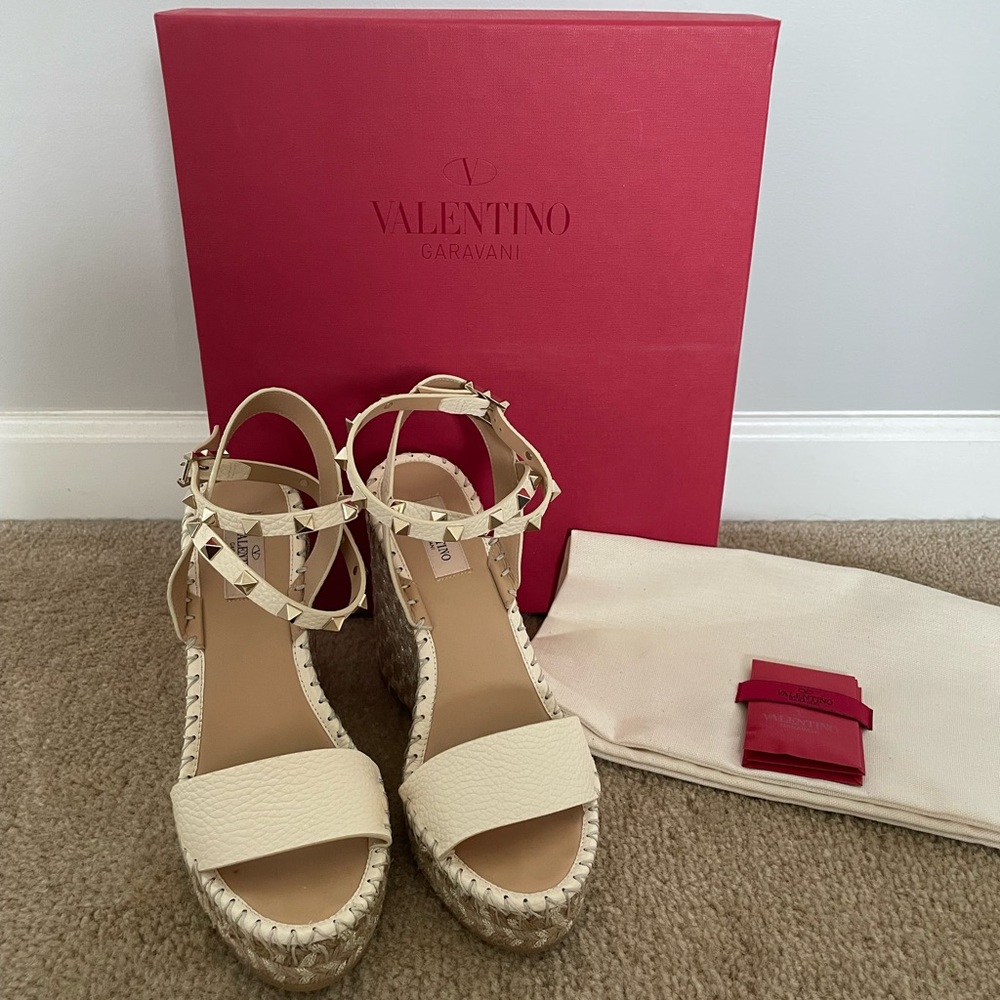 Valentino wedge espadrilles authentic